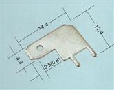 汽配端子  DJ613L-4.8X0.5(0.8)   4.8插片