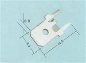 汽配端子  DJ6112-6.3X0.8   6.3插片