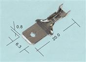 汽配端子  DJ615-6.3X0.8B   6.3插片